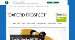 Desktop Screenshot of oxfordprospect.com